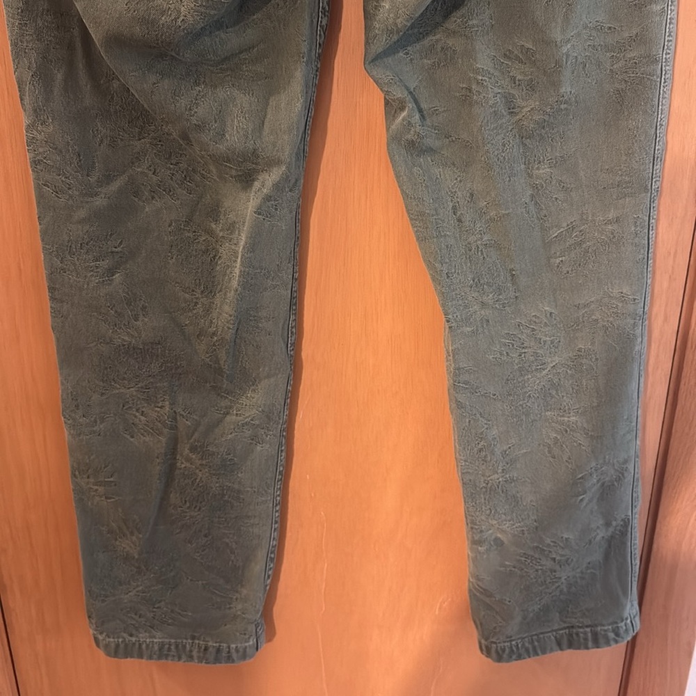 By Anthropologie Women’s Wanderer Jacquard Utility Straight Leg Pants Green 28 - Picture 8 of 10
